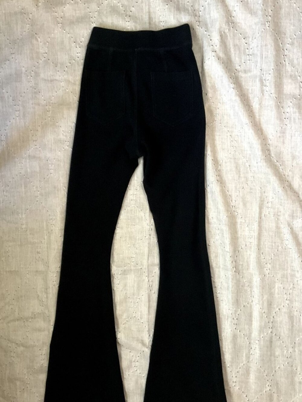 Offline by Aerie Black Flare Stretch Pant With Back Pockets - Size S